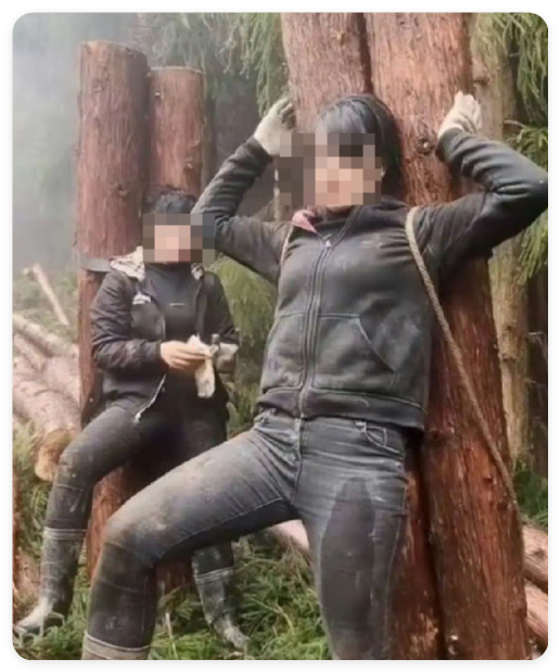 “你答应过给我们工资的”，于是她抱腿讨薪